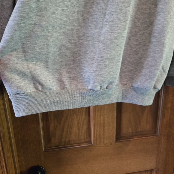 SHEIN Gray Fleece-Lined Sweatshirt - Picture 12 of 15